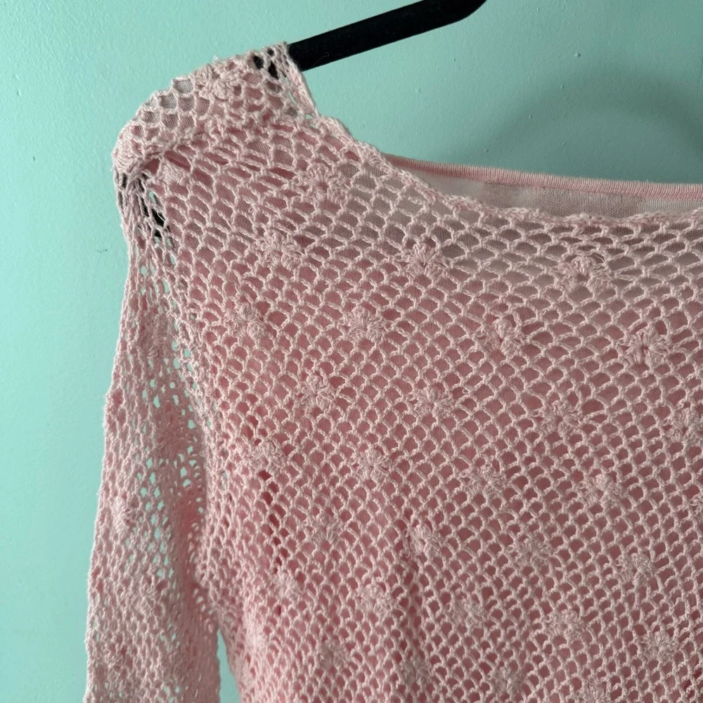 Croft & Barrow Pink Knit Sweater Size Large - Picture 8 of 11